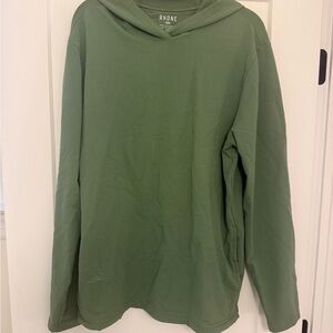 Rhone Green Sweatshirt Soft Cotton Blend Pullover